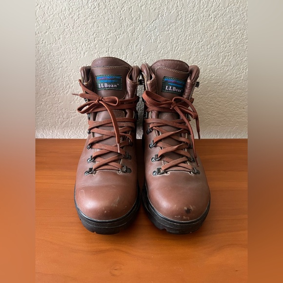Vintage LL Bean Cresta Goretex Vibram Brown Hiking Boots Size 10.5 *FLAWS* - Picture 5 of 9
